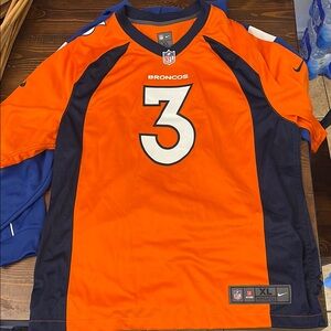 Nike Orange and Navy NFL Jersey